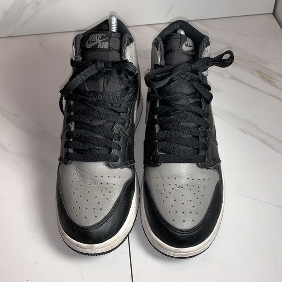 Nike Air Jordan 1 Retro High Og Shadow Gs Sz 6.5 Ds! Bred Toe Royal - Picture 3 of 8